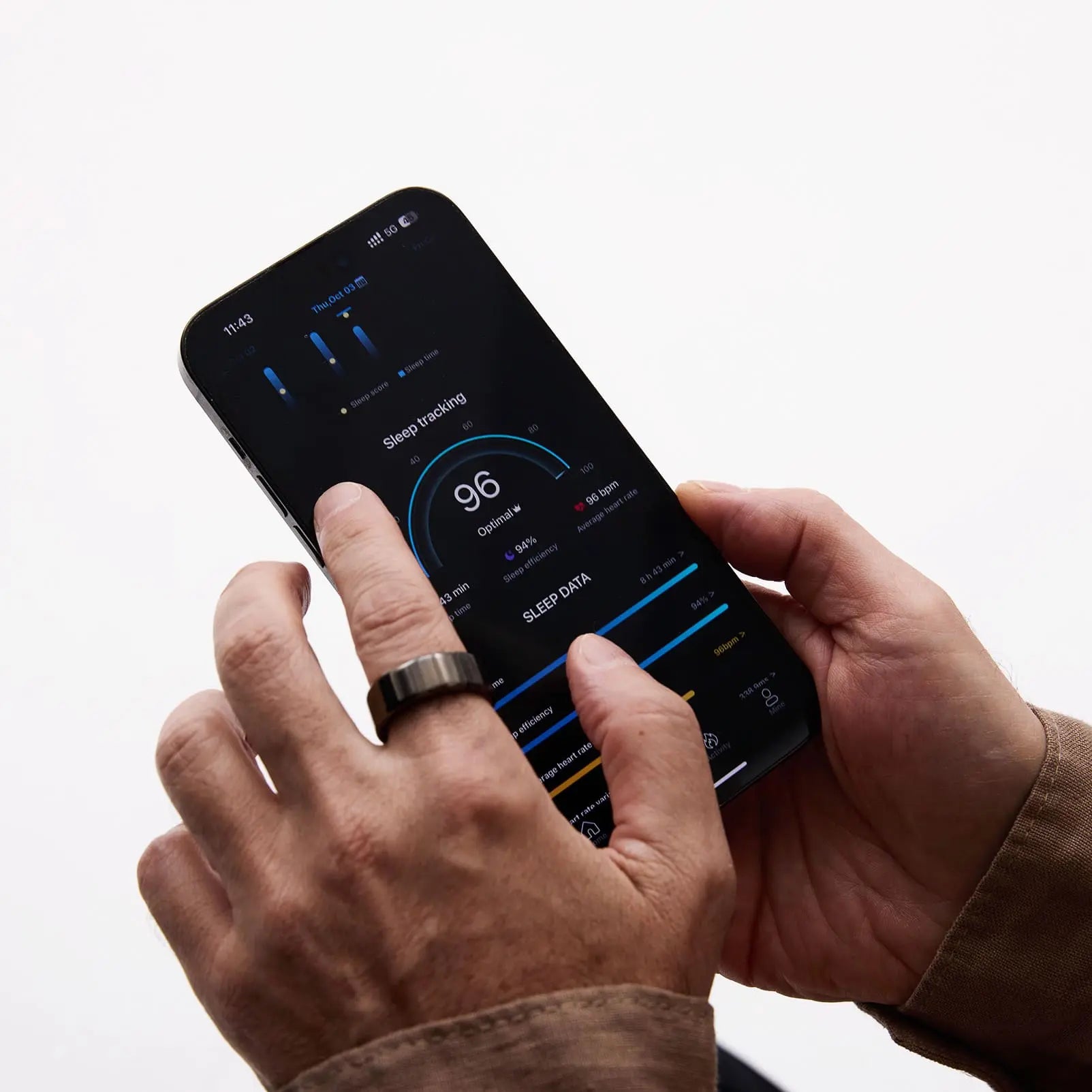 Sleep, SpO2 & Heart Health Smart Ring | Circul Ring Health Monitor ...